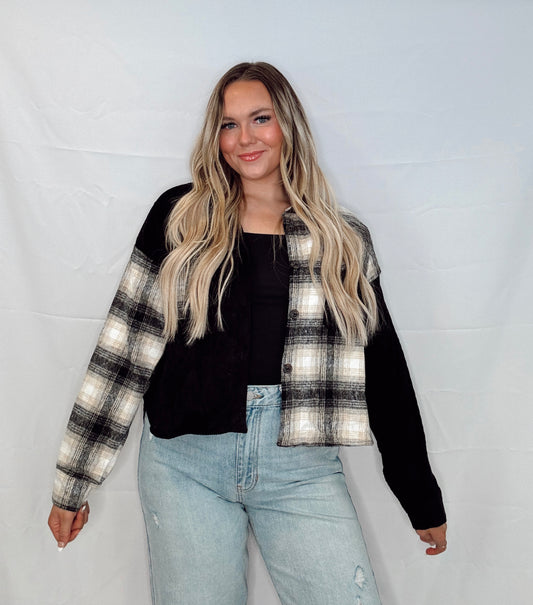 "Murphy" Mixed Media Jacket