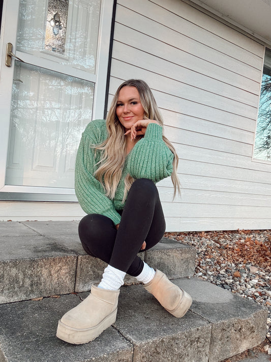 "Kelly" Green Cardi