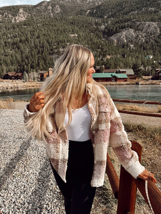 "Call Me Yours" Sherpa Shacket